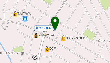 シャトレーゼ 千歳東郊店の地図画像