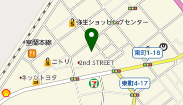 シャトレーゼ 東室蘭店の地図画像