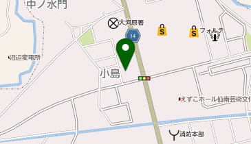 シャトレーゼ 大河原店の地図画像