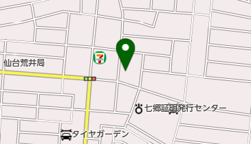 シャトレーゼ 仙台荒井店の地図画像