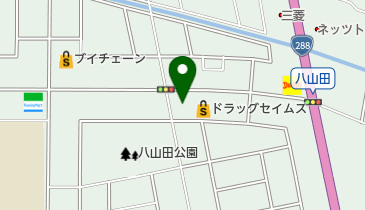 シャトレーゼ 八山田店の地図画像