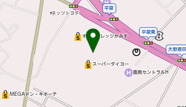 シャトレーゼ 神栖大野原店の地図画像