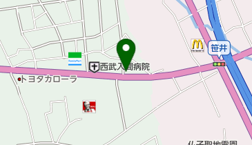 シャトレーゼ 入間野田店の地図画像