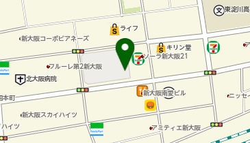 シャトレーゼ 新大阪センイシティー店の地図画像