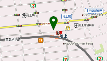 シャトレーゼ 池上店の地図画像