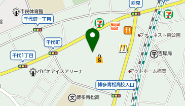 シャトレーゼ ブランチ博多店の地図画像