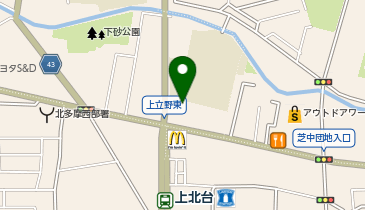 シャトレーゼ 東大和芋窪店の地図画像