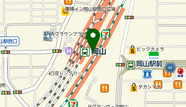 シャトレーゼ JR岡山駅店の地図画像