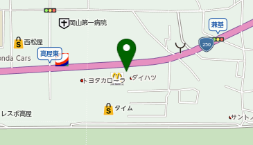 シャトレーゼ 高屋店の地図画像