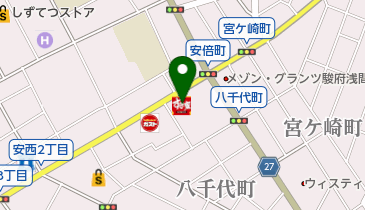 すき家 静岡安西店の地図画像