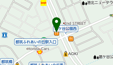 すき家 都筑ふれあいの丘店の地図画像