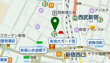 すき家 西新宿小滝橋通り店の地図画像