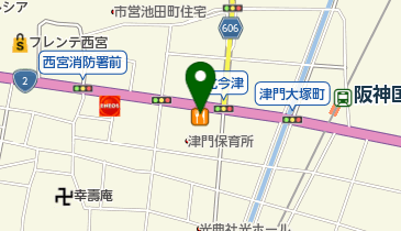 すき家 2国西宮北今津店の地図画像