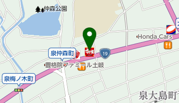 すき家 19号土岐店の地図画像