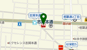 すき家 名古屋志賀本通店の地図画像