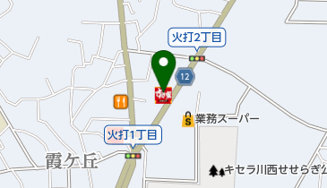 すき家 川西火打店の地図画像