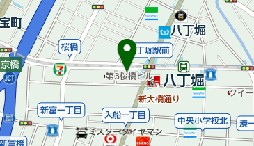 すき家 八丁堀四丁目店の地図画像