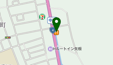 すき家 4号矢板店の地図画像