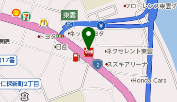 すき家 2国広島東雲店の地図画像