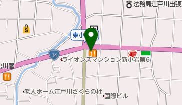 すき家 14号江戸川松江店の地図画像