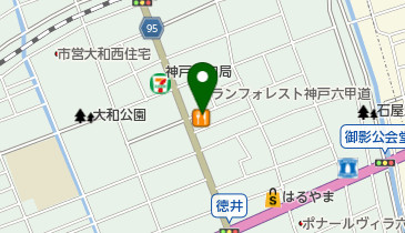 すき家 灘中郷店の地図画像
