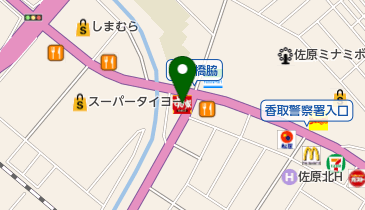 すき家 佐原店の地図画像