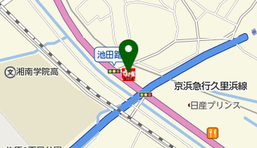 すき家 134号横須賀池田店の地図画像