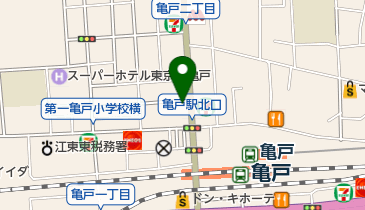 すき家 亀戸駅北口店の地図画像