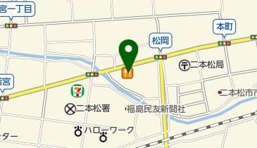 すき家 二本松店の地図画像