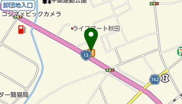 すき家 13号秋田牛島店の地図画像