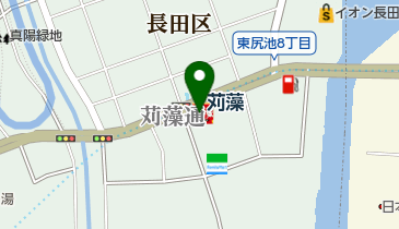 すき家 長田浜添通店の地図画像