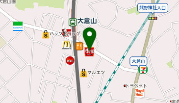 すき家 大倉山駅前店の地図画像