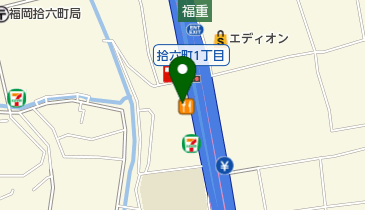 すき家 福岡拾六町店の地図画像