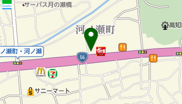 すき家 56号高知大原町店の地図画像