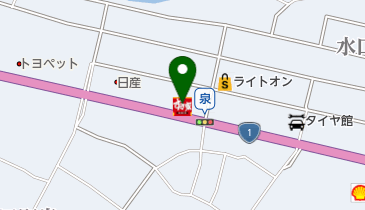 すき家 1国水口店の地図画像