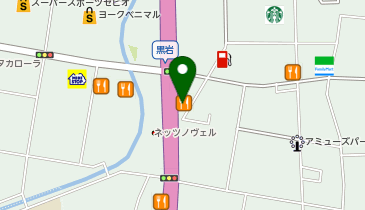 すき家 4号福島黒岩店の地図画像