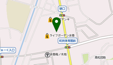 すき家 ライフガーデン水巻店の地図画像