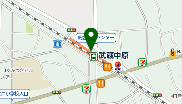 すき家 ビーンズ武蔵中原店の地図画像