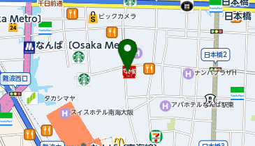すき家 なんば千日前店の地図画像