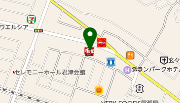 すき家 君津東坂田店の地図画像