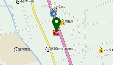 すき家 147号安曇野穂高店の地図画像