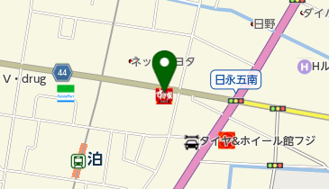 すき家 四日市泊店の地図画像