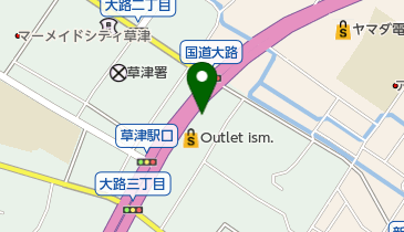 すき家 1国草津大路店の地図画像