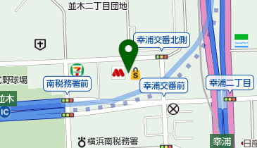 すき家 ビアレ横浜並木店の地図画像