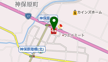 すき家 17号上里店の地図画像