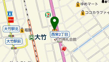 すき家 2国大竹西栄店の地図画像