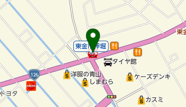 すき家 126号東金南上宿店の地図画像