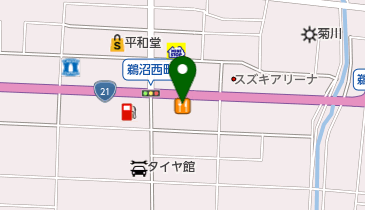 すき家 21号各務原鵜沼店の地図画像