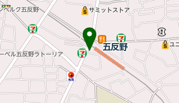 すき家 五反野店の地図画像