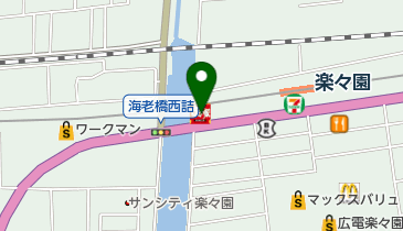 すき家 2国広島楽々園店の地図画像